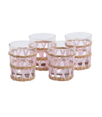 Gift Guide In The Round House Pink Raffia Glasses Set of 4