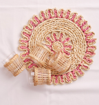 Gift Guide In The Round House Natural Raffia Glasses Set of 4