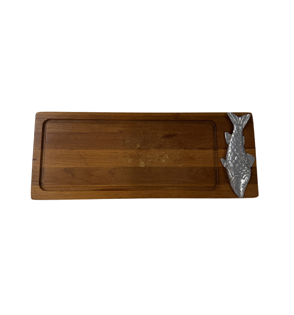 Wooden Board with Fish