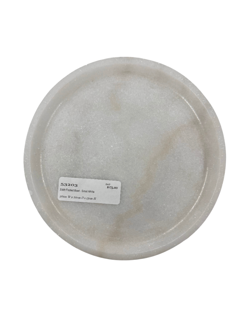 Cafe Lighting & Living Edith Footed Bowl - Small White