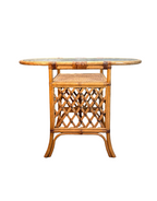 Vintage Cane Table and Chair Set