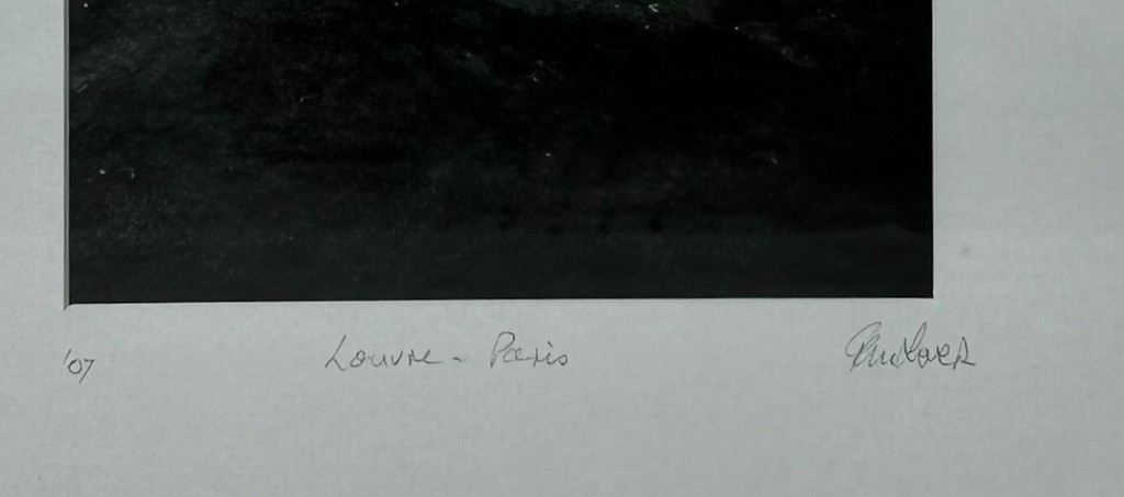 Louvre - Paris by Rudolf (Black and white photography)
