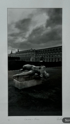 Louvre - Paris by Rudolf (Black and white photography)