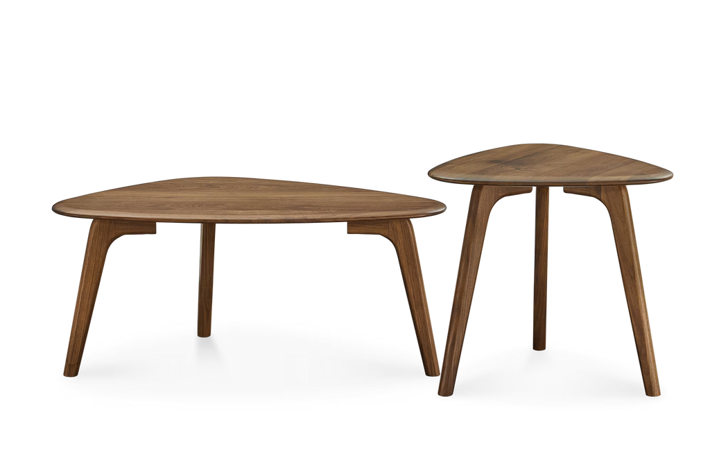 Vincent Walnut Nest Coffee Table Set