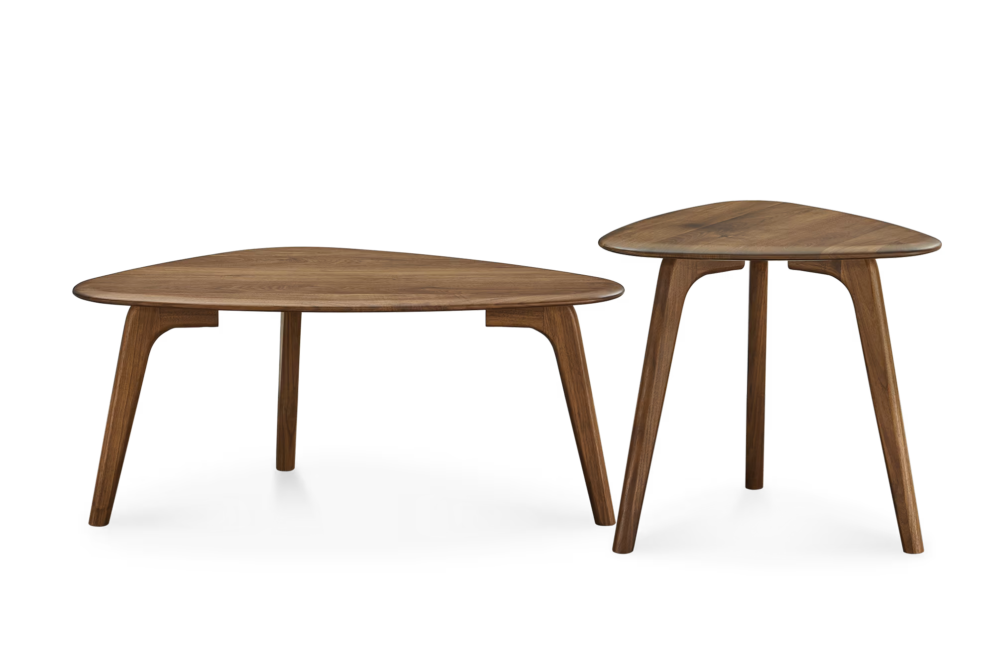 Vincent Walnut Nest Coffee Table Set