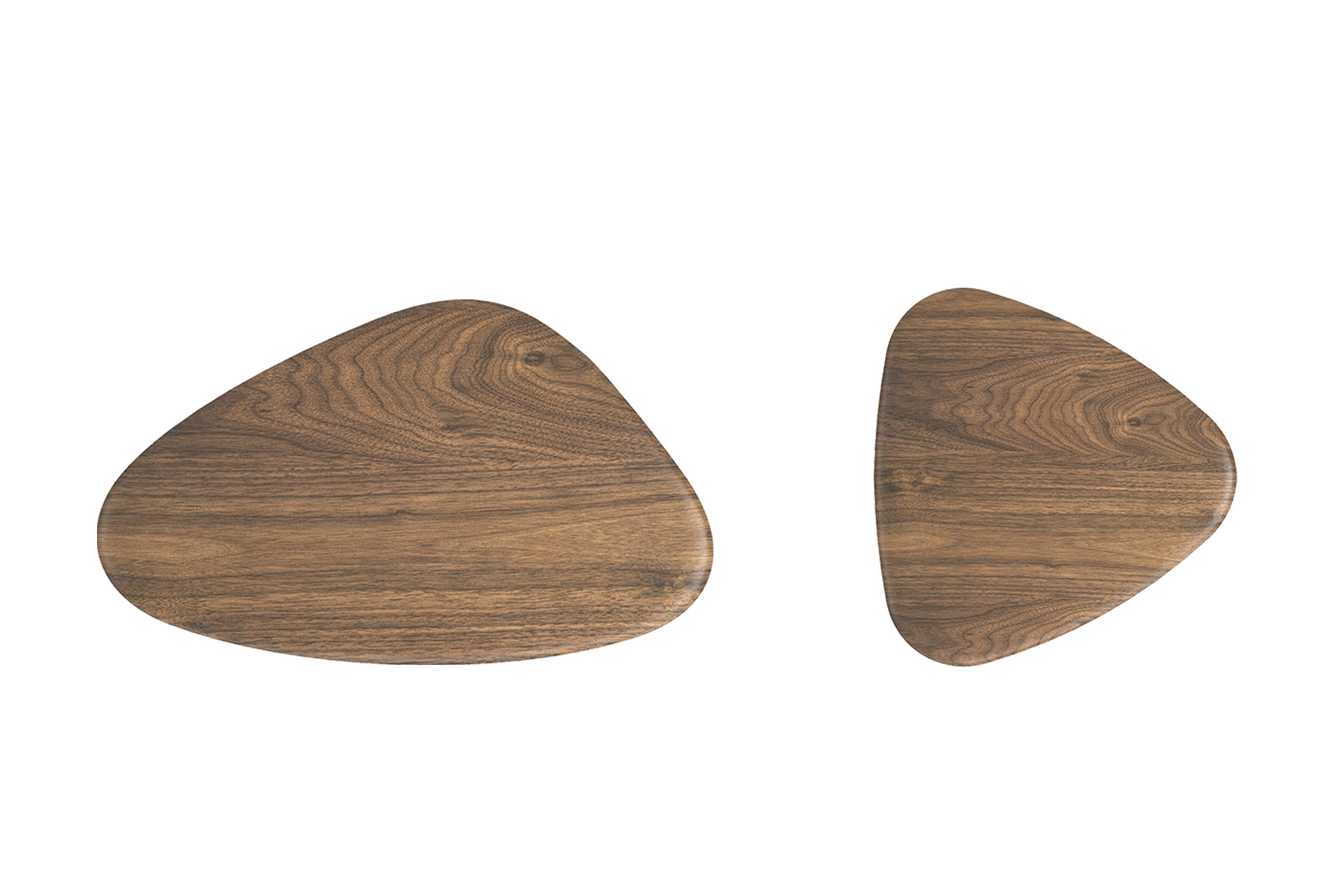 Vincent Walnut Nest Coffee Table Set