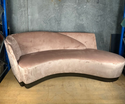 Pink Velvet Sofa 3 seater
