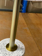 Stunning Terrazzo and Metal Side Table