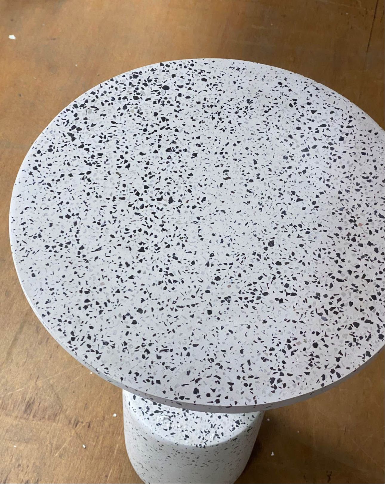 Stunning Terrazzo and Metal Side Table
