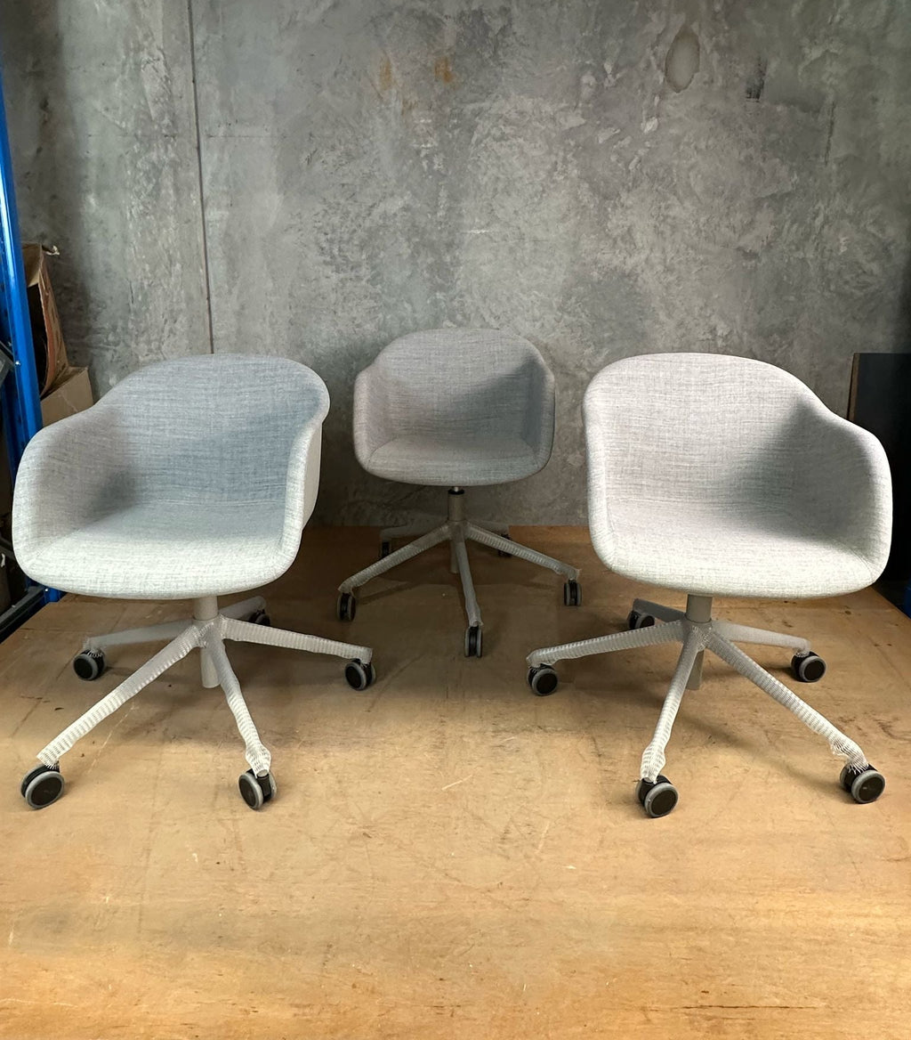Fiber Armchair Swivel Base w. Gas Lift and Castors