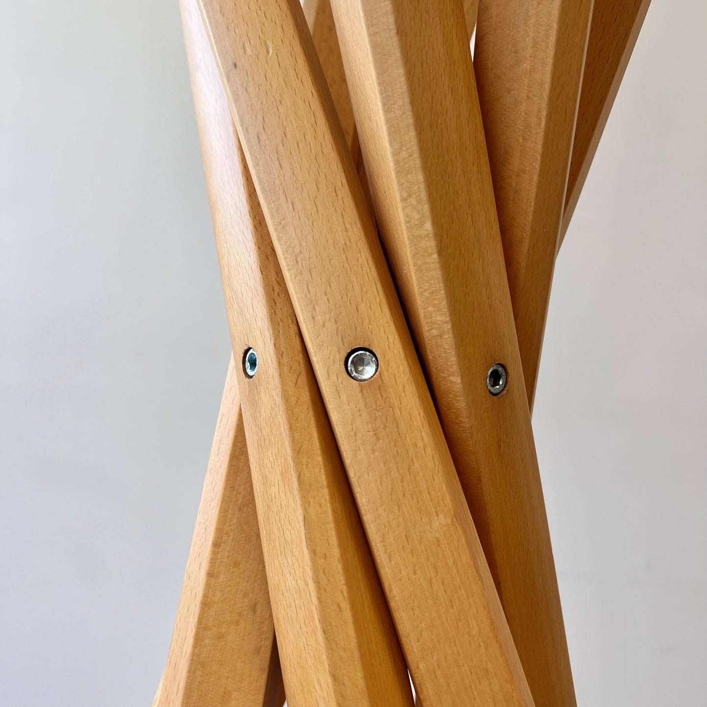 Sciangai Folding Coat Stand, Zanotta, timber coat stand, timber coat hook, contemporary modern design, original made in europe, wood coat stand