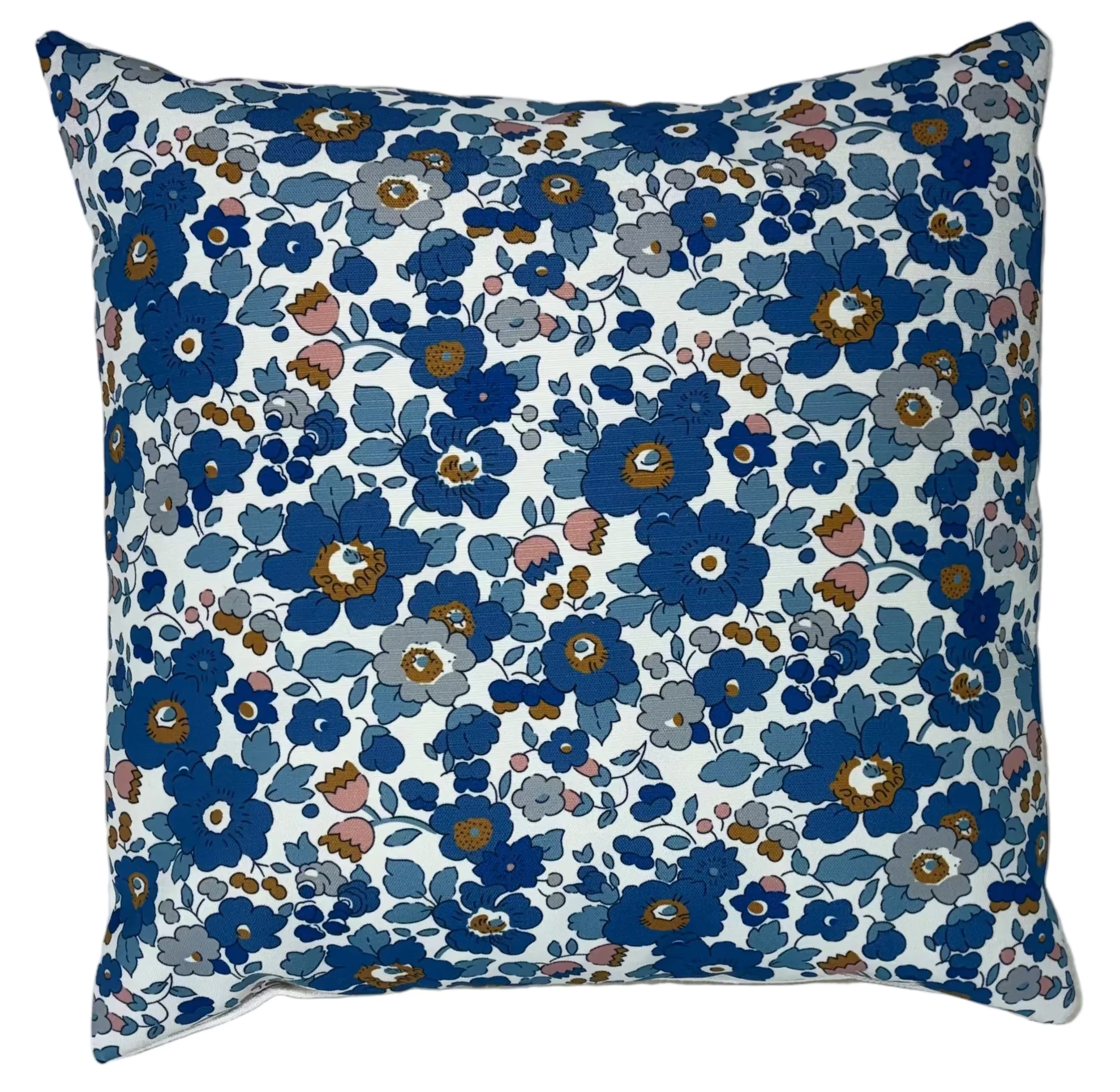 Blue Floral Liberty-style Cushion
