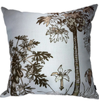 Grace Garrett Botanical Toile Pattern Throw Cushion