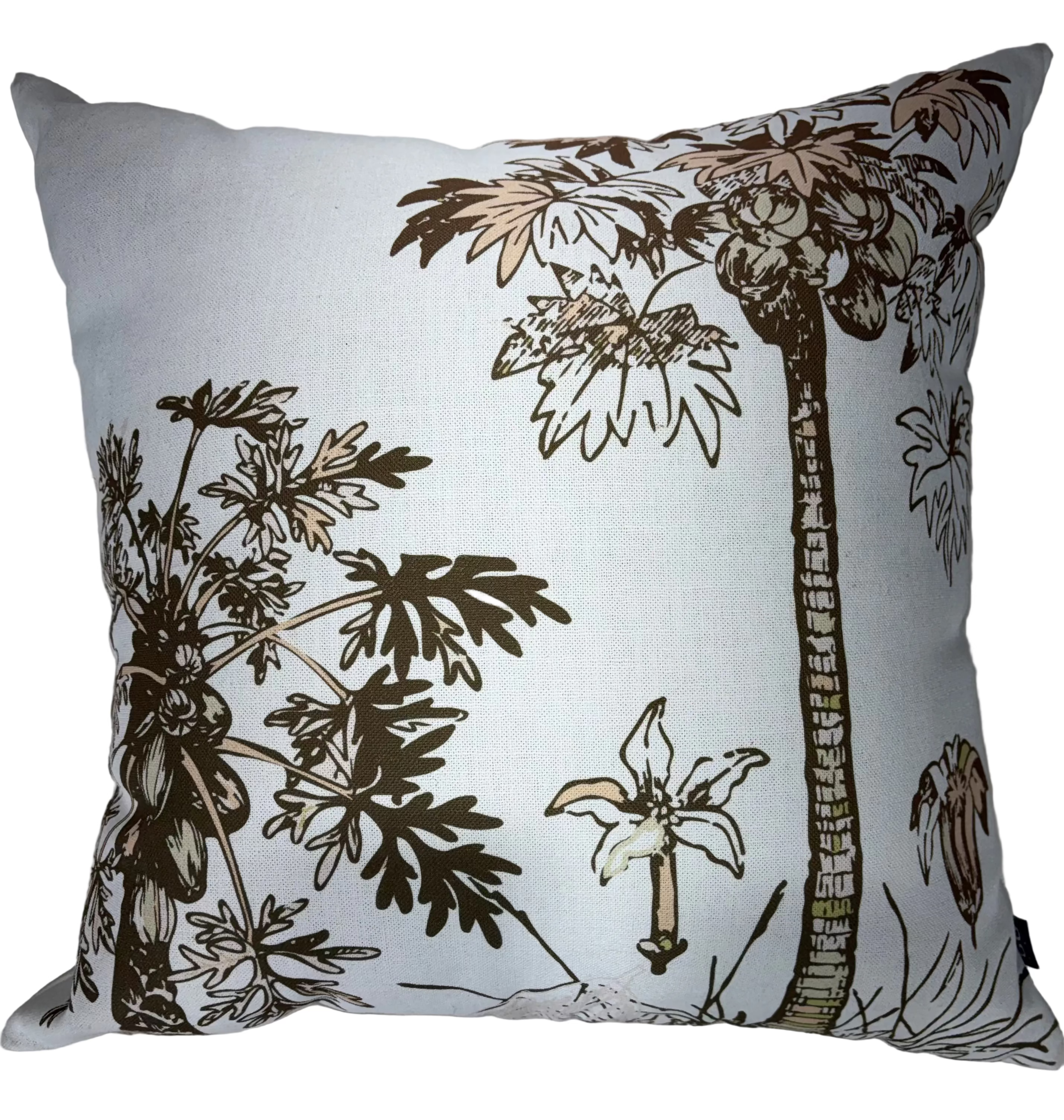 Grace Garrett Botanical Toile Pattern Throw Cushion