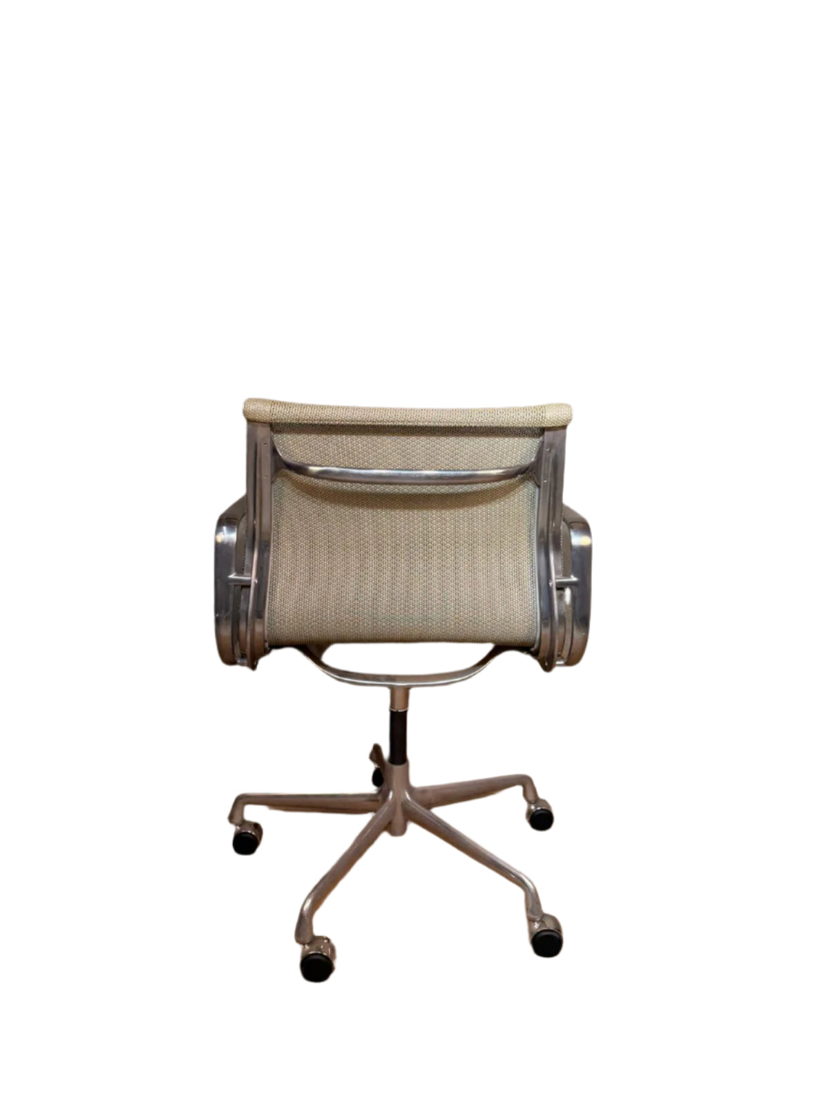 Eames Aluminium Office Chair in Cream Mesh by Charles and Ray Eames