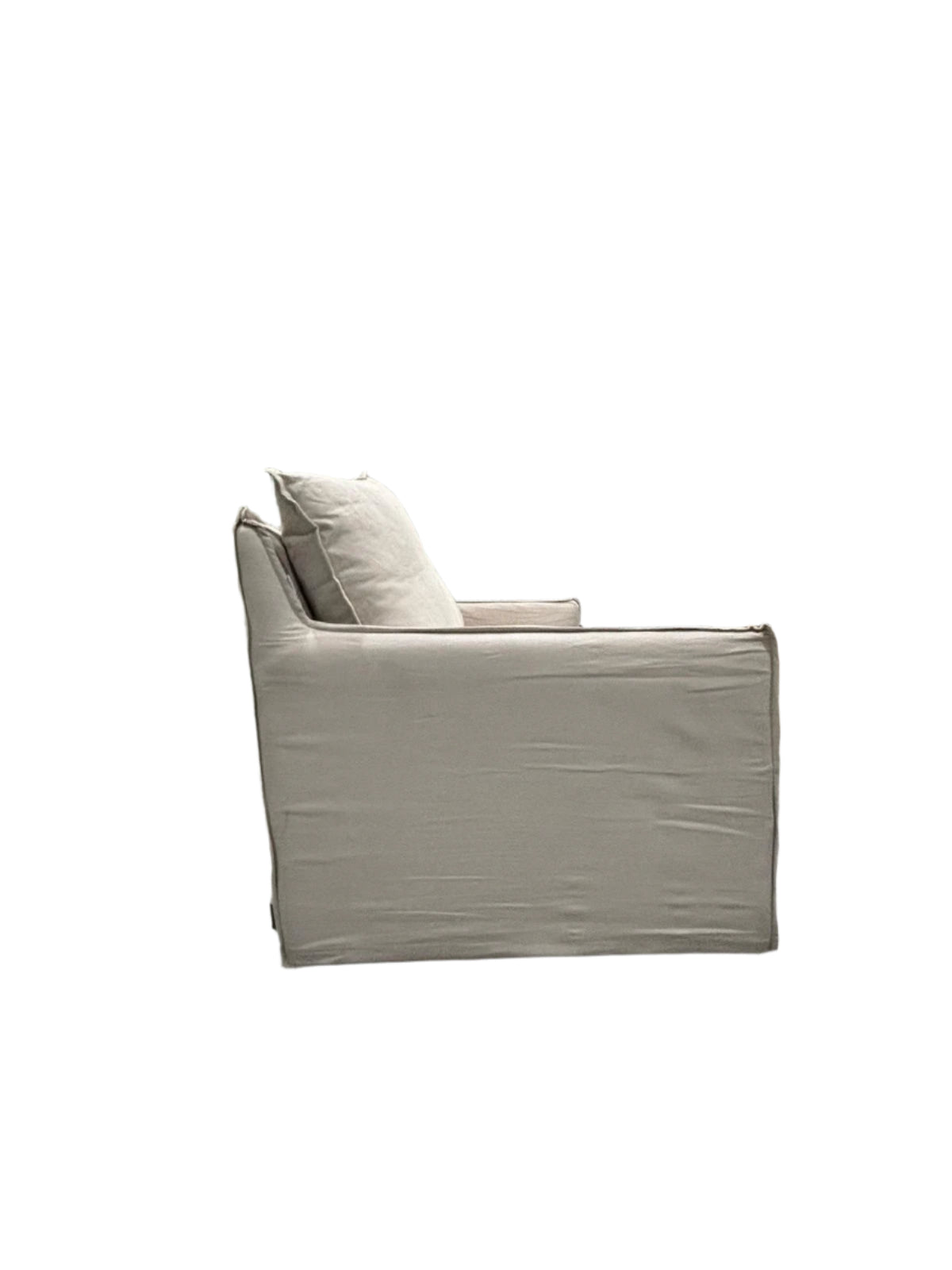 Relaxed Coastal 3-Seater Sofa in Cream