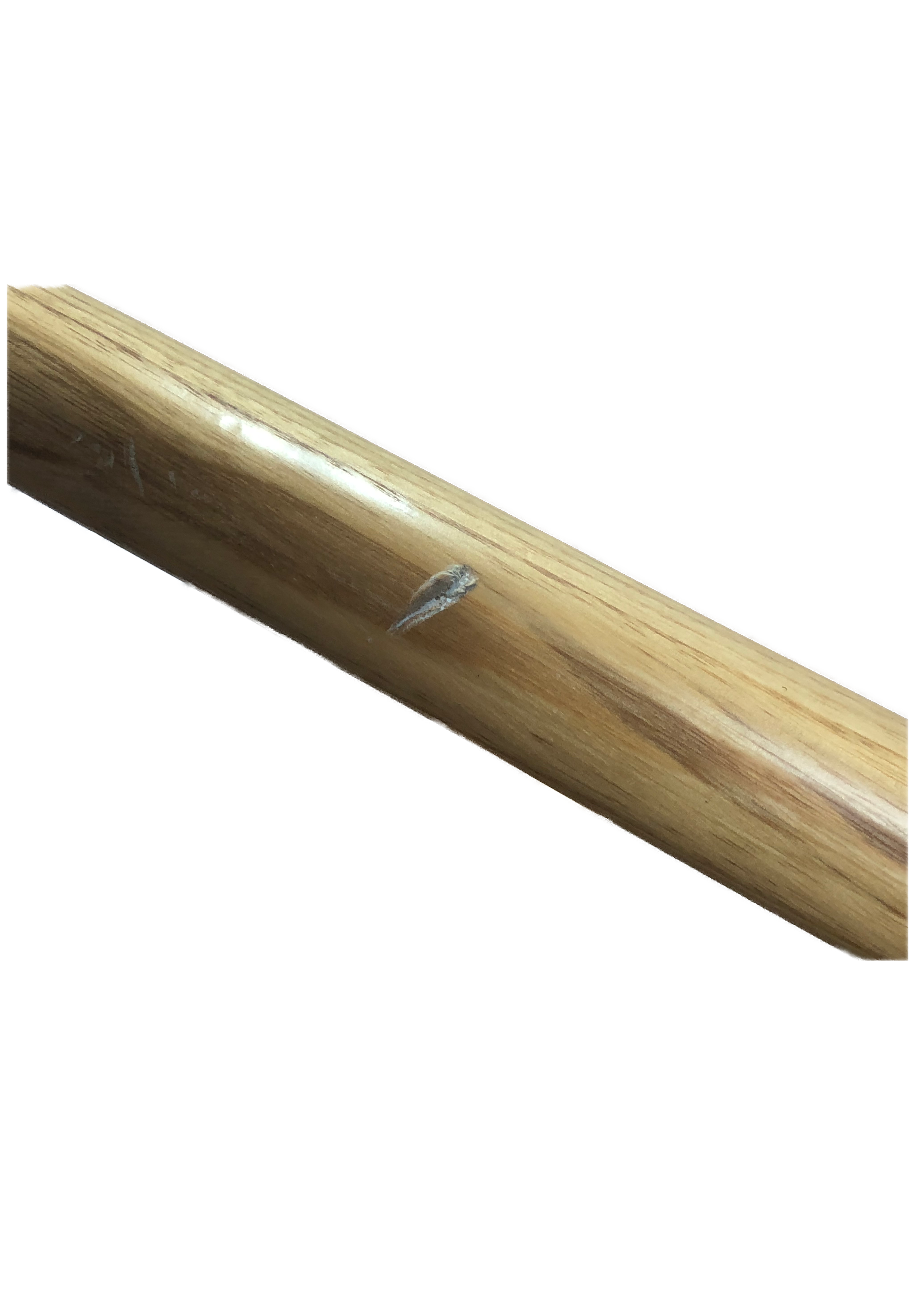 Glass top triangular coffee table oak legs