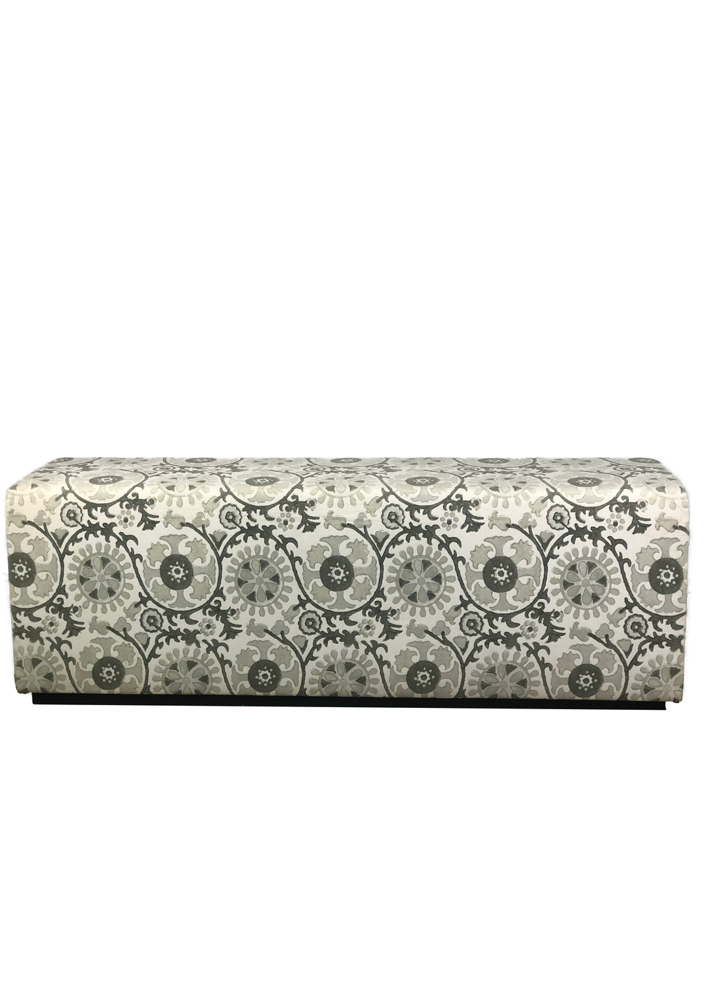 Green Moroccan Print Manfred Ottoman