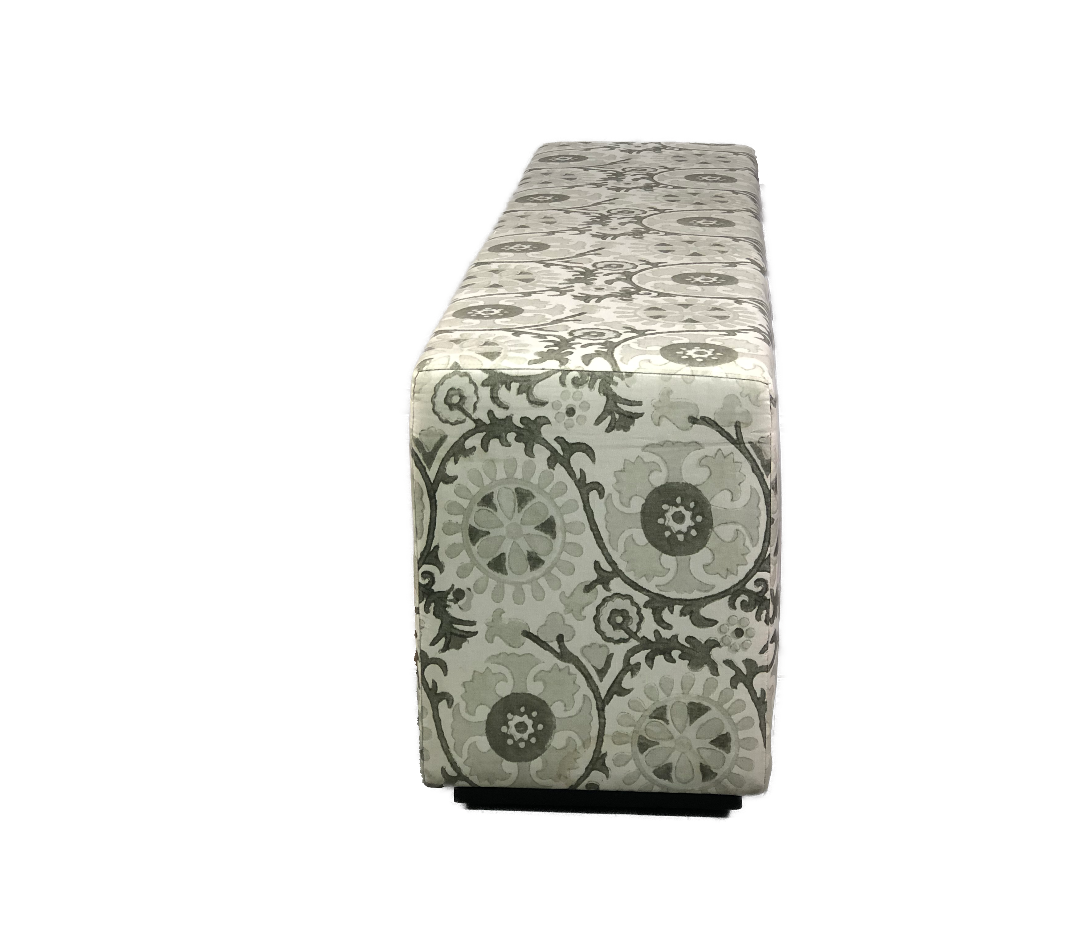 Green Moroccan Print Manfred Ottoman