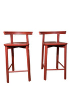 Twill Counter Chair Metal Rust Red, IconByThem