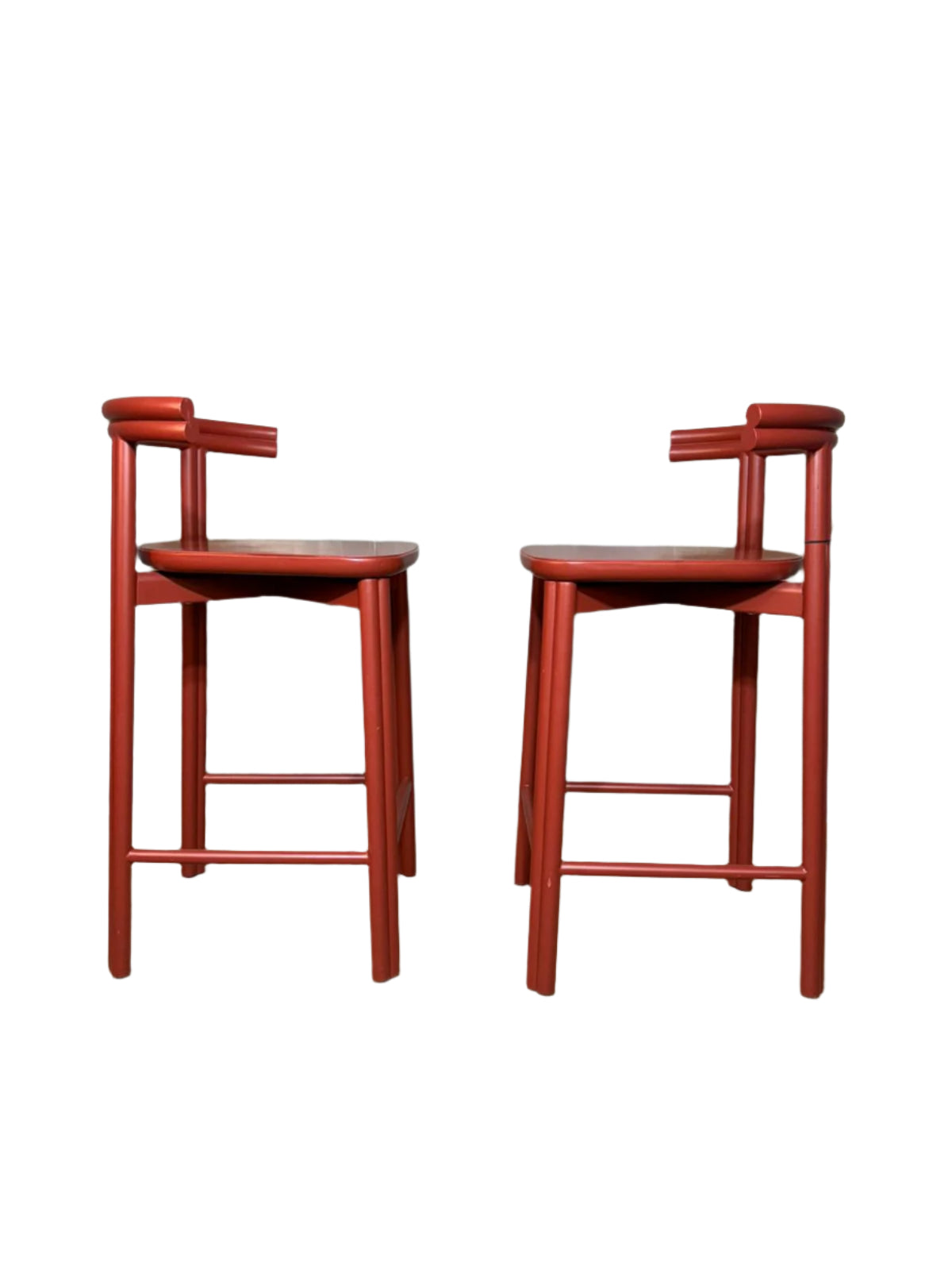 Twill Counter Chair Metal Rust Red, IconByThem