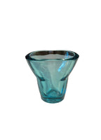 Teal Blue Glass Vase