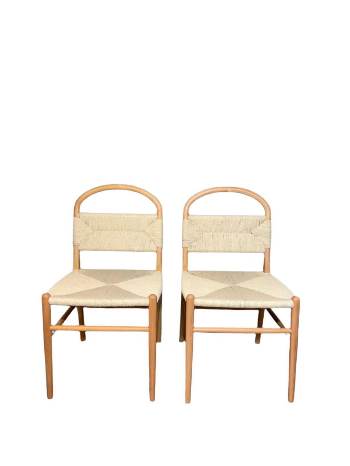 Mid-Century Modern Beech Wood Dining Chairs